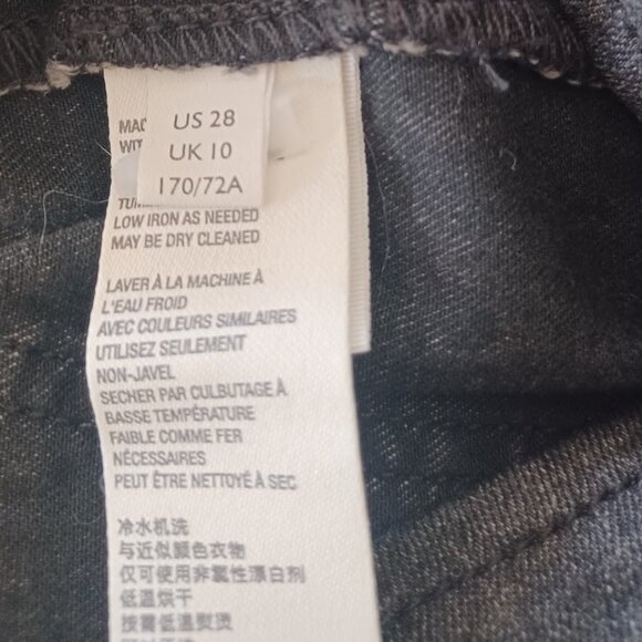 Free People Black Flare Jeans Women’s Size 28 Stretch High Rise Jegging Pull-On - Picture 5 of 10